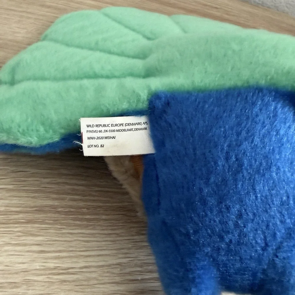 Wild Republic Peacock Plush Stuffed Animal 2020 Blue Green Soft Toy 12